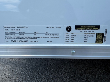 New 2026 NationCraft Trailers 6X12 Cargo Trailer