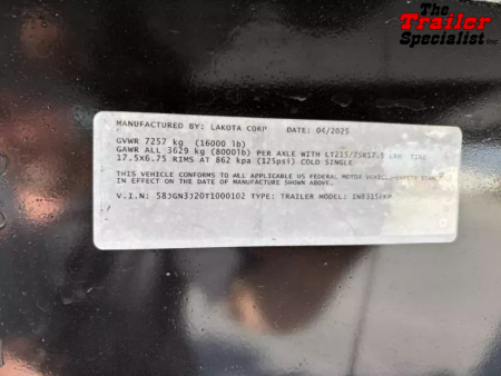 New 2026 Lakota IN8315FKP Horse Trailer