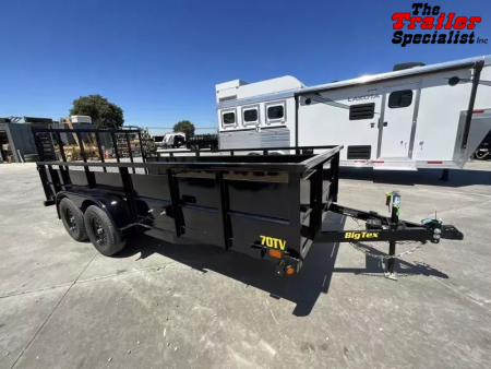 New 2026 Big Tex Trailers 70TV-16BRK2 Utility Trailer