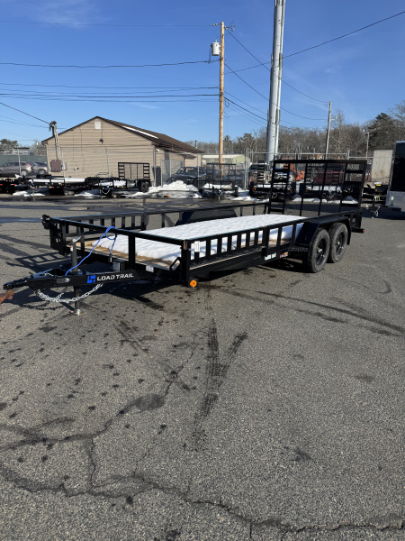 New 2026 Load Trail 83 X18 Utility Trailer Side Rail Ramps