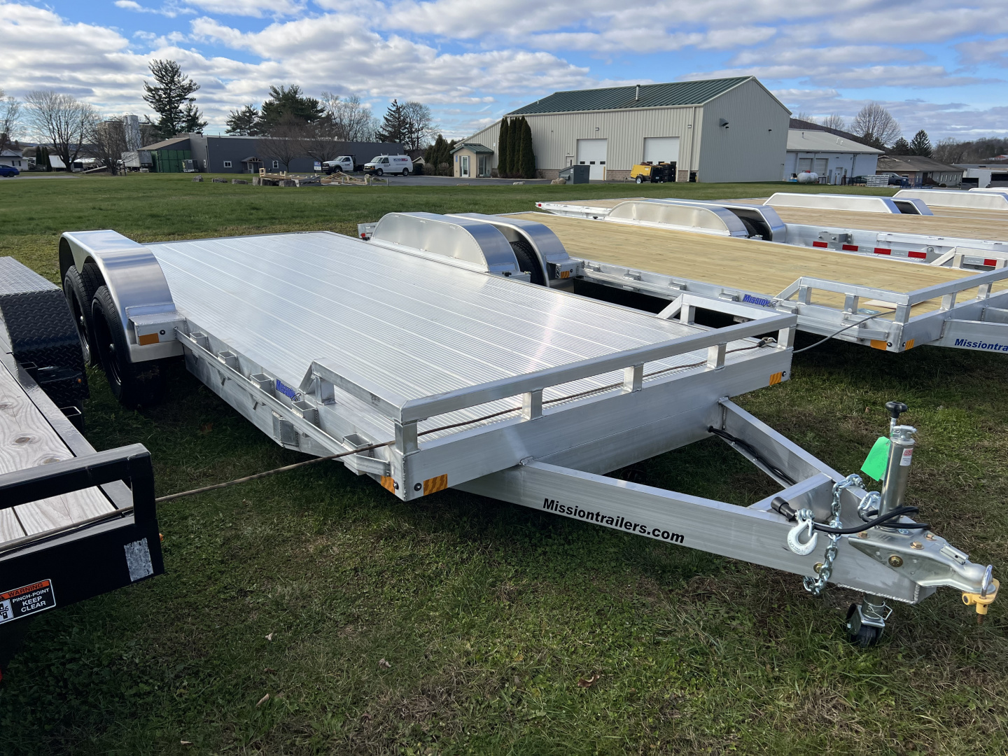 New 2026 Mission 7x18 10K Aluminum Deck Car Hauler
