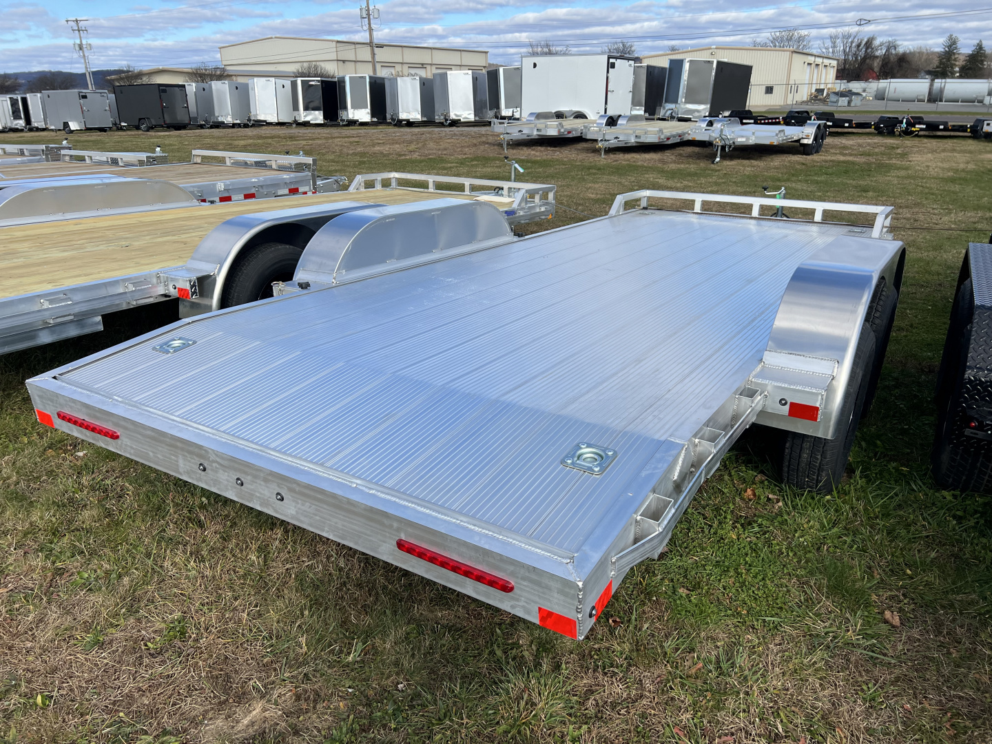 New 2026 Mission 7x18 10K Aluminum Deck Car Hauler