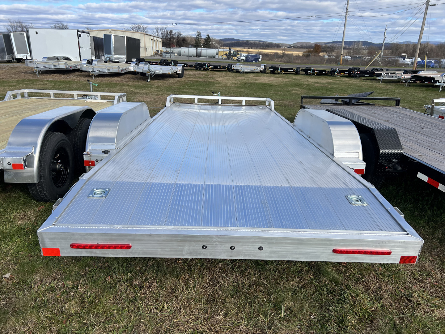 New 2026 Mission 7x18 10K Aluminum Deck Car Hauler