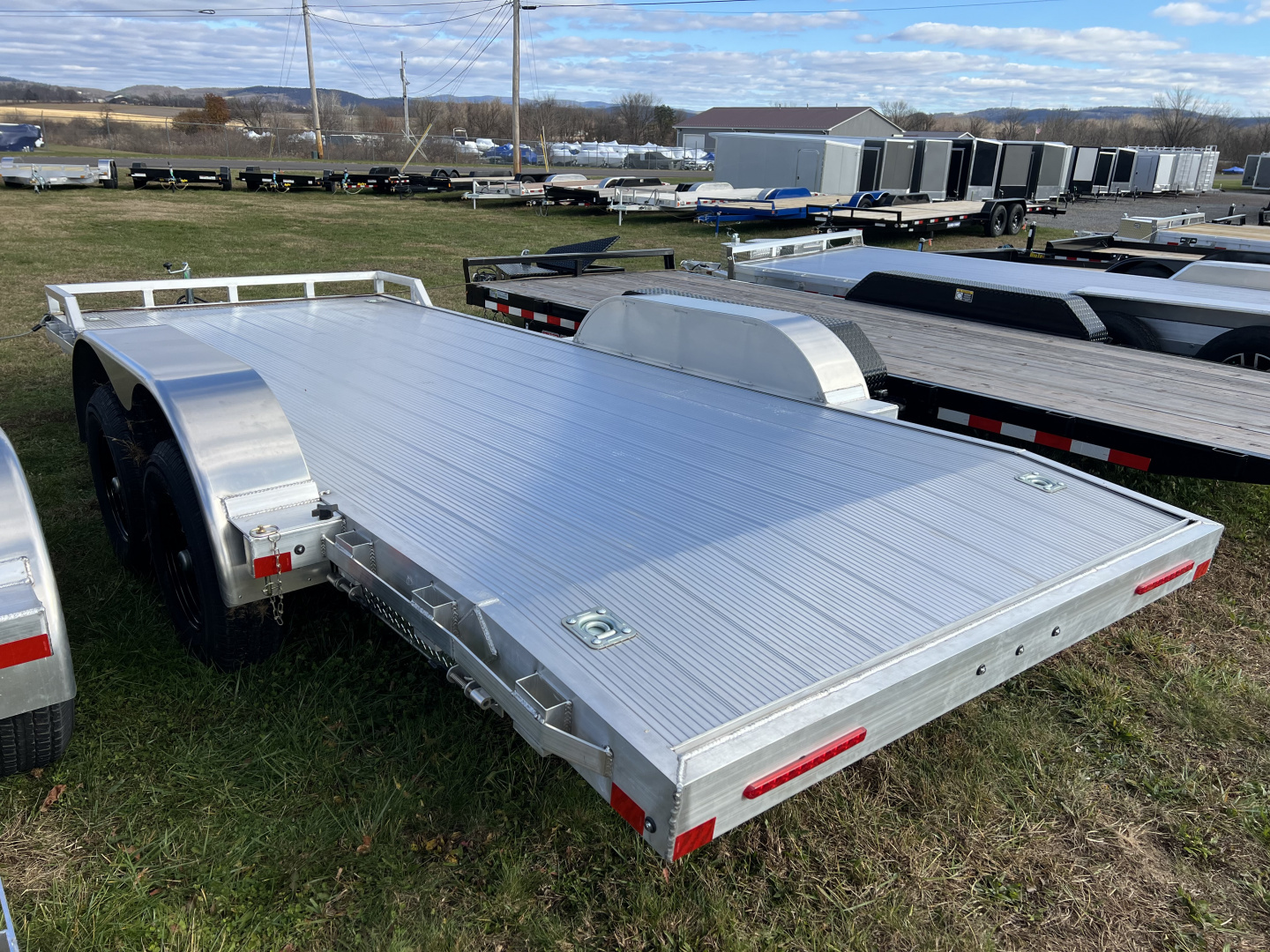 New 2026 Mission 7x18 10K Aluminum Deck Car Hauler