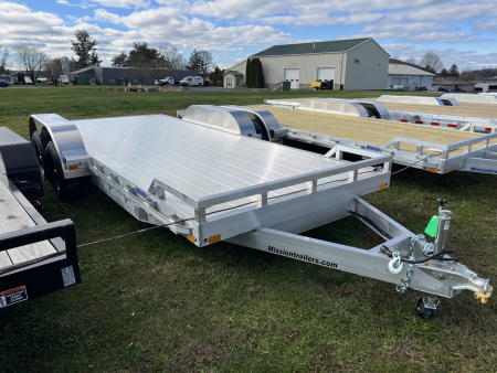 New 2026 Mission 7x18 10K Aluminum Deck Car Hauler