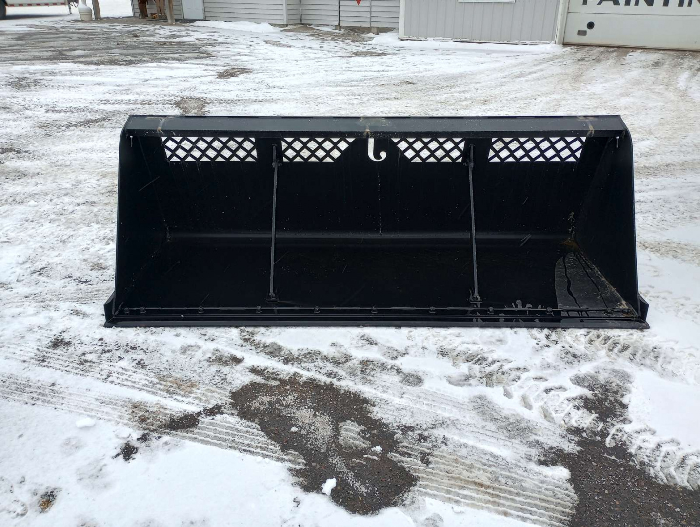 New 2025 Jenkins Iron and Steel 9' Snow Bucket Attachment