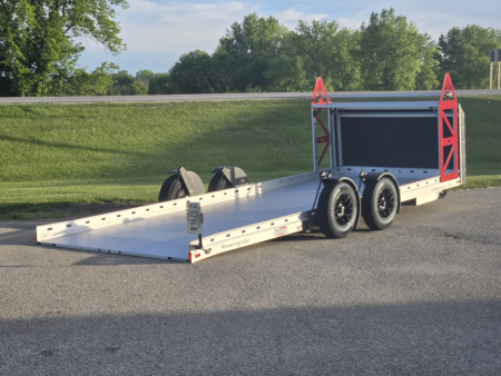 New 2024 Futura Trailers Anodized Aluminum Lowering Pro Sport Loaded w/ All Options (DEMO) 19'8 x81  Car / Racing Trailer