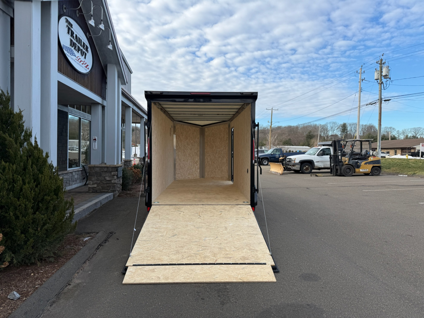 New Pace American 7' x 16' + V-Nose Enclosed Cargo Trailer with Ramp Door 7K