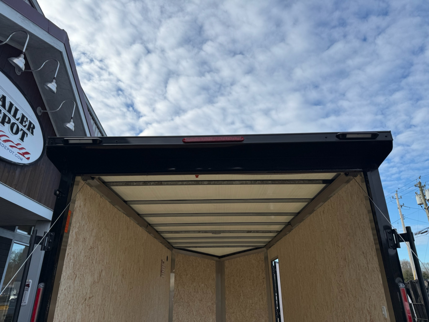 New Pace American 7' x 16' + V-Nose Enclosed Cargo Trailer with Ramp Door 7K