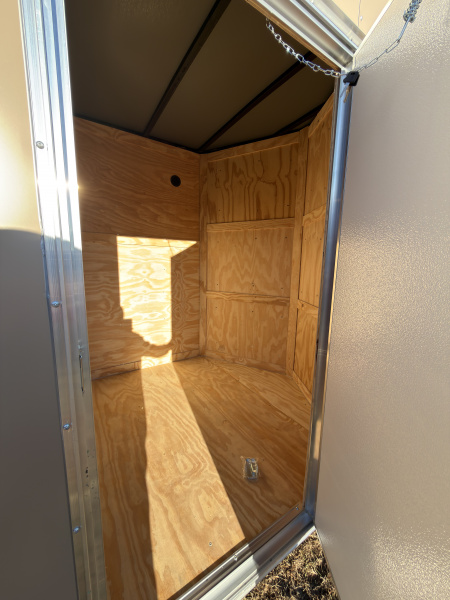 New 2026 J&C Trailers 6x12SA 7' Tall .080 PolyCor Desert Tan Cargo / Enclosed Trailer