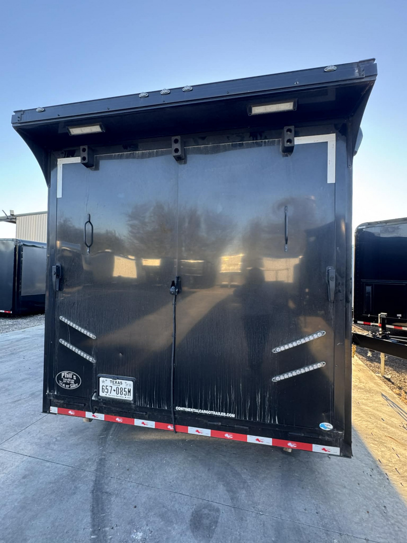 Used USED 2023 Continental Cargo 8.5X34 RACE TRAILER BATHROOM PACKAGE OVER $10,000 WORTH OF ADD-ONS!!! ELECTRIC AWNING & MINI SPLIT!! Car / Racing Trailer