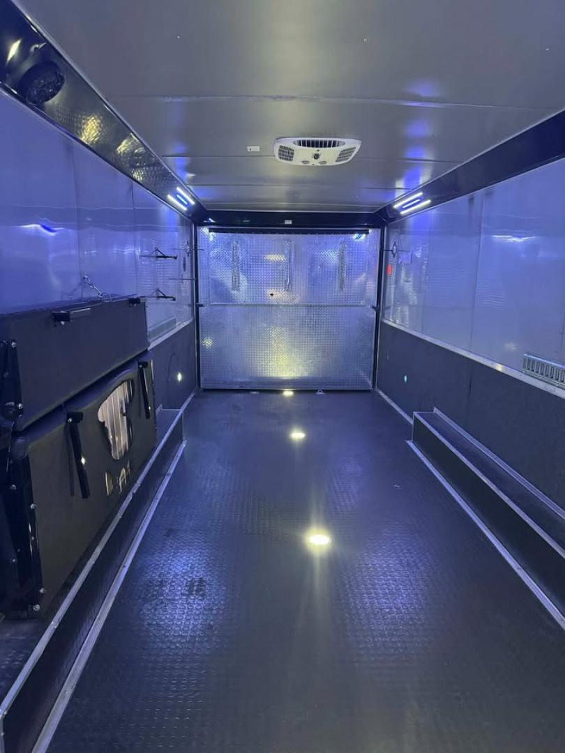 Used USED 2023 Continental Cargo 8.5X34 RACE TRAILER BATHROOM PACKAGE OVER $10,000 WORTH OF ADD-ONS!!! ELECTRIC AWNING & MINI SPLIT!! Car / Racing Trailer