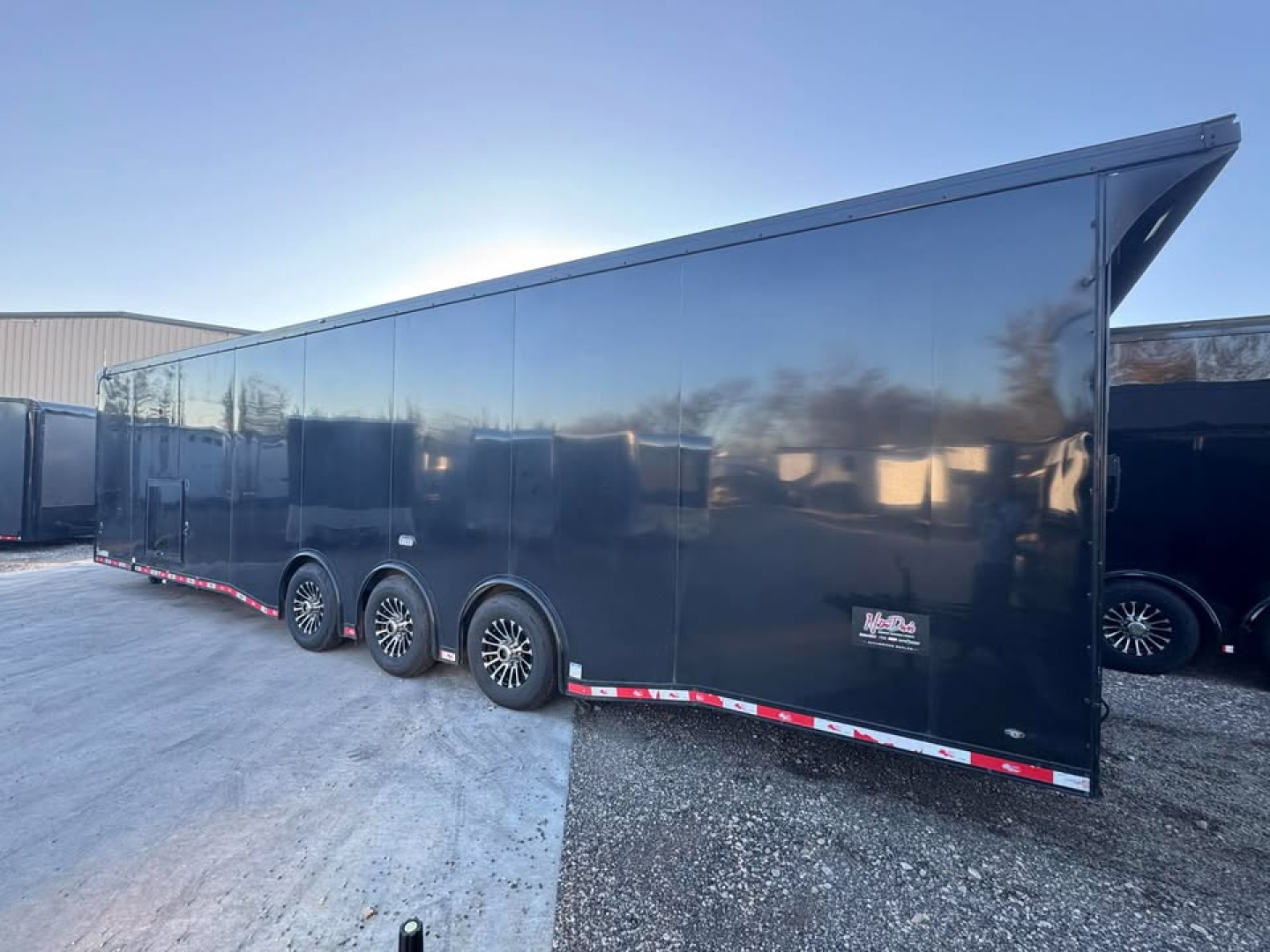 Used USED 2023 Continental Cargo 8.5X34 RACE TRAILER BATHROOM PACKAGE OVER $10,000 WORTH OF ADD-ONS!!! ELECTRIC AWNING & MINI SPLIT!! Car / Racing Trailer