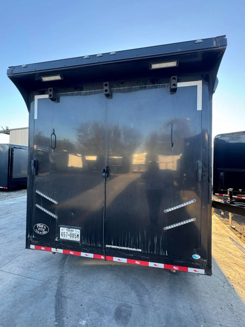 Used USED 2023 Continental Cargo 8.5X34 RACE TRAILER BATHROOM PACKAGE OVER $10,000 WORTH OF ADD-ONS!!! ELECTRIC AWNING & MINI SPLIT!! Car / Racing Trailer
