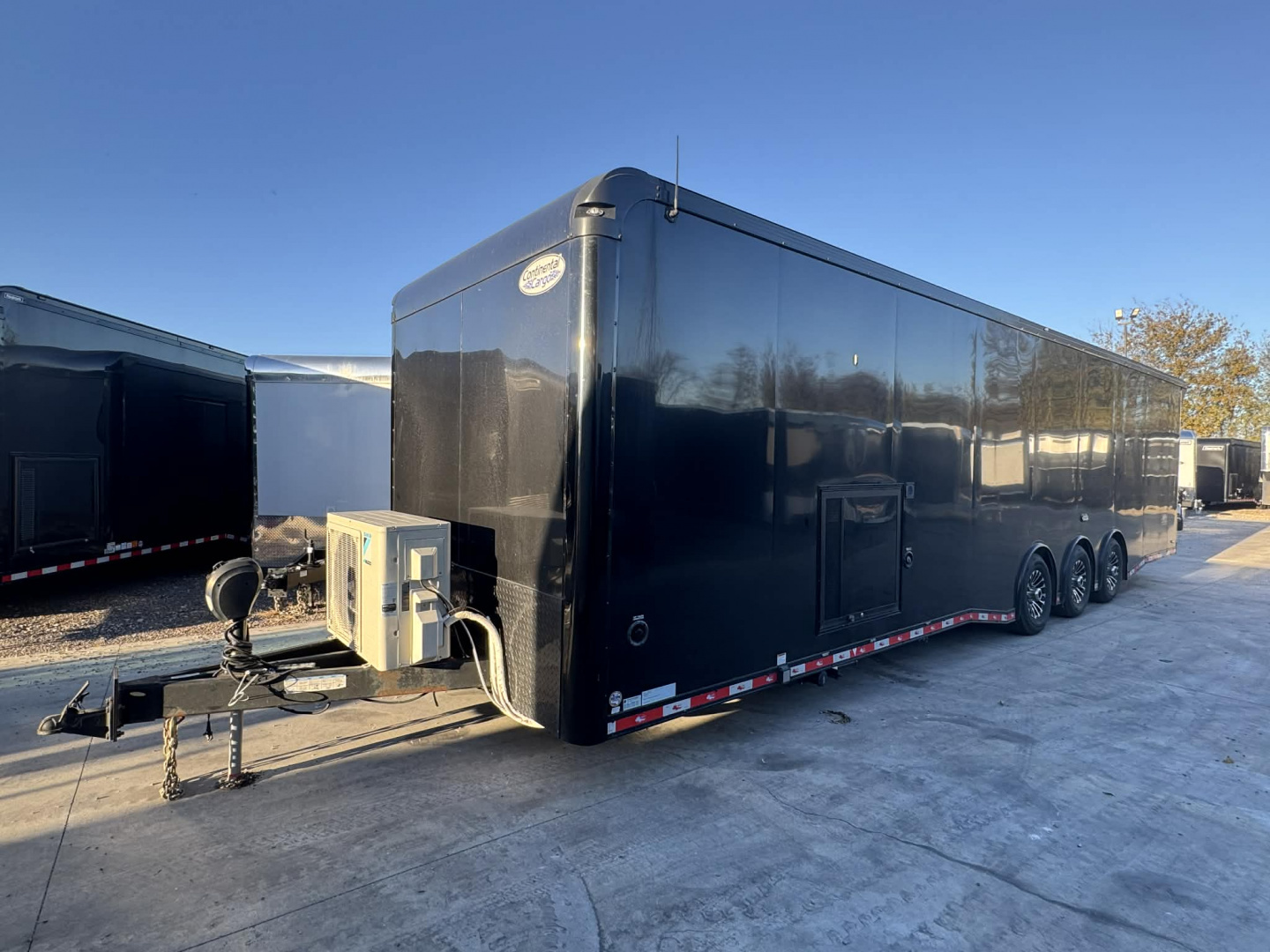 Used USED 2023 Continental Cargo 8.5X34 RACE TRAILER BATHROOM PACKAGE OVER $10,000 WORTH OF ADD-ONS!!! ELECTRIC AWNING & MINI SPLIT!! Car / Racing Trailer
