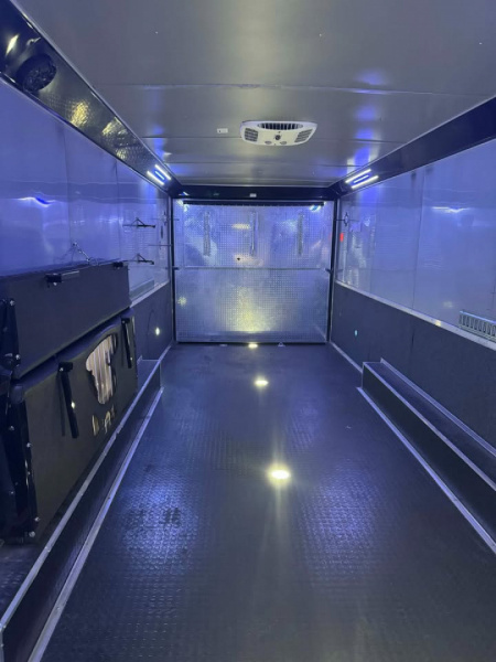 Used USED 2023 Continental Cargo 8.5X34 RACE TRAILER BATHROOM PACKAGE OVER $10,000 WORTH OF ADD-ONS!!! ELECTRIC AWNING & MINI SPLIT!! Car / Racing Trailer