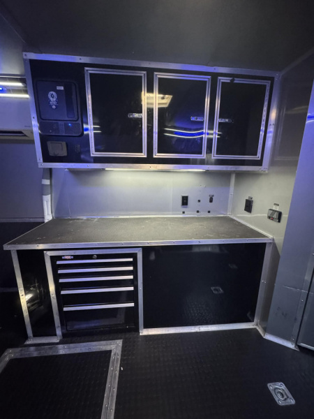 Used USED 2023 Continental Cargo 8.5X34 RACE TRAILER BATHROOM PACKAGE OVER $10,000 WORTH OF ADD-ONS!!! ELECTRIC AWNING & MINI SPLIT!! Car / Racing Trailer