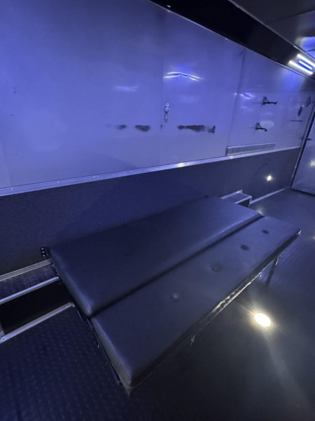 Used USED 2023 Continental Cargo 8.5X34 RACE TRAILER BATHROOM PACKAGE OVER $10,000 WORTH OF ADD-ONS!!! ELECTRIC AWNING & MINI SPLIT!! Car / Racing Trailer