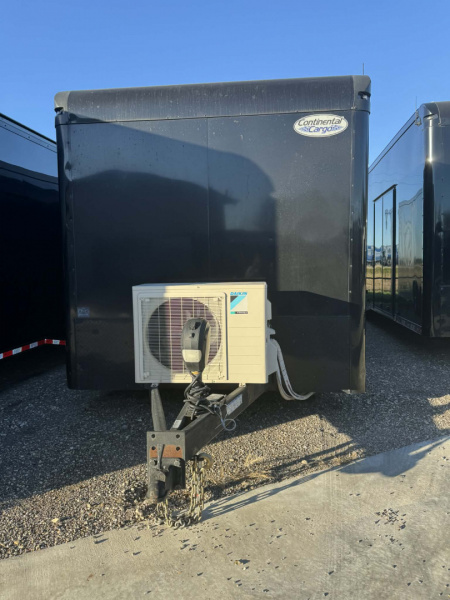 Used USED 2023 Continental Cargo 8.5X34 RACE TRAILER BATHROOM PACKAGE OVER $10,000 WORTH OF ADD-ONS!!! ELECTRIC AWNING & MINI SPLIT!! Car / Racing Trailer