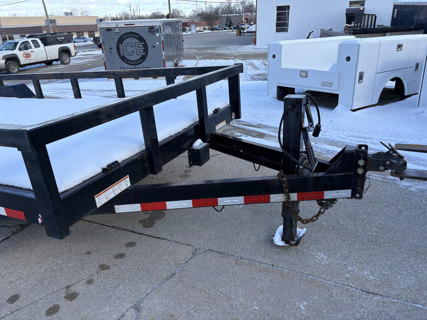 Used 2020 Sure-Trac 7x22 TUBE TOP 14K EQUIPMENT TRAILER Equipment Trailer