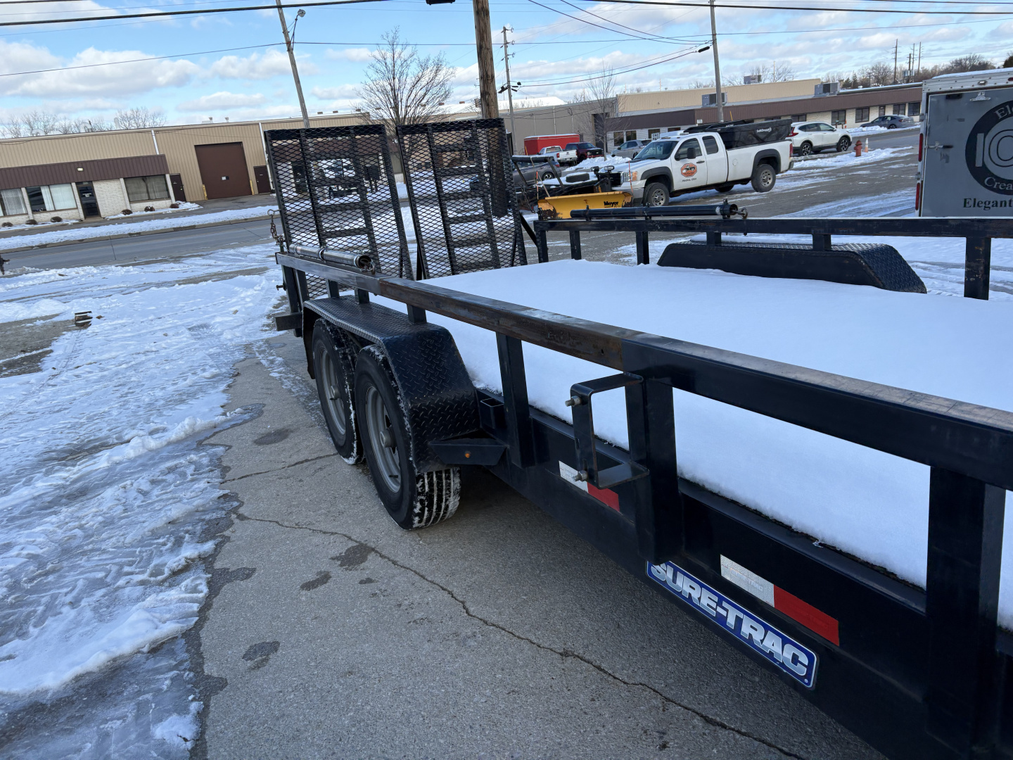 Used 2020 Sure-Trac 7x22 TUBE TOP 14K EQUIPMENT TRAILER Equipment Trailer