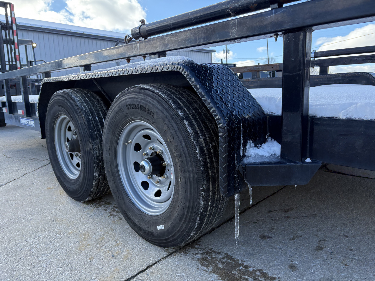 Used 2020 Sure-Trac 7x22 TUBE TOP 14K EQUIPMENT TRAILER Equipment Trailer