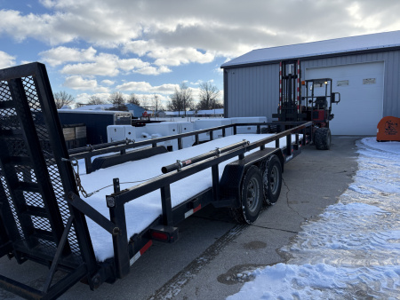 Used 2020 Sure-Trac 7x22 TUBE TOP 14K EQUIPMENT TRAILER Equipment Trailer