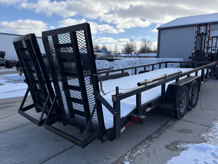 Used 2020 Sure-Trac 7x22 TUBE TOP 14K EQUIPMENT TRAILER Equipment Trailer