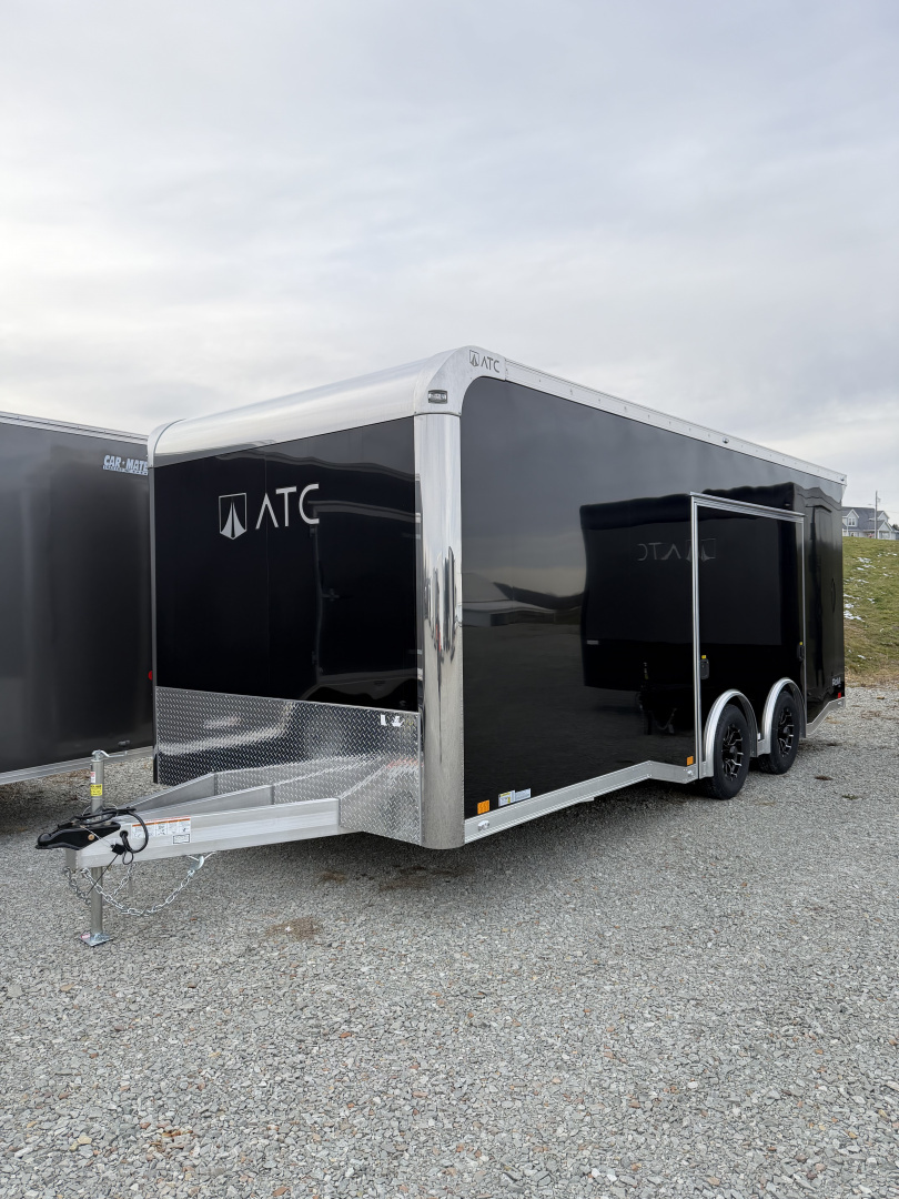 New 2026ATC 8.5 x 20 ROM400 Enclosed ALUMINUM Car Hauler w/ PED Door
