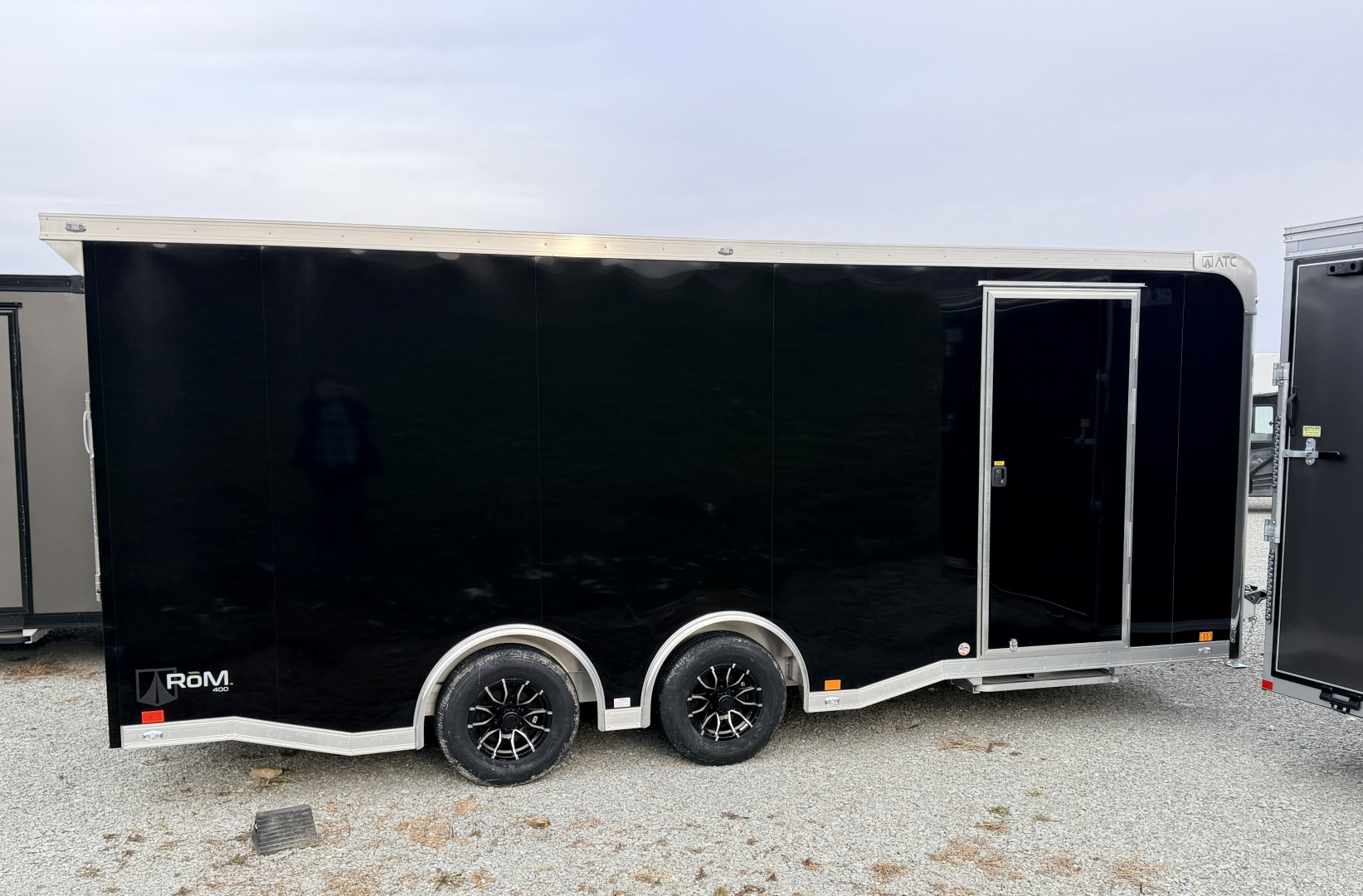 New 2026ATC 8.5 x 20 ROM400 Enclosed ALUMINUM Car Hauler w/ PED Door