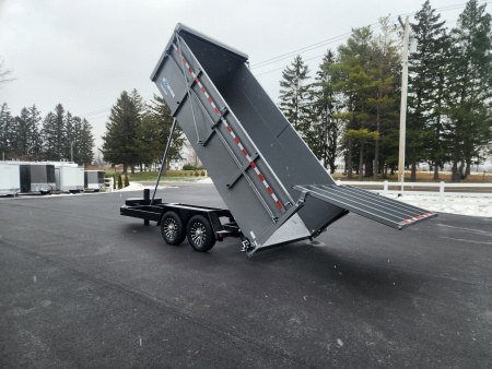 New 2026 BWISE DUTG17 82x16 17K Gooseneck Ultimate Dump Trailer