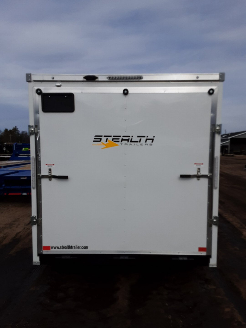 New 2026 Stealth Trailers 7X16 WHITE RAMP 7FT 7K Cargo / Enclosed Trailer