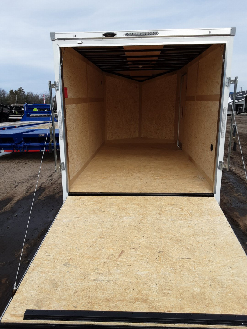 New 2026 Stealth Trailers 7X16 WHITE RAMP 7FT 7K Cargo / Enclosed Trailer