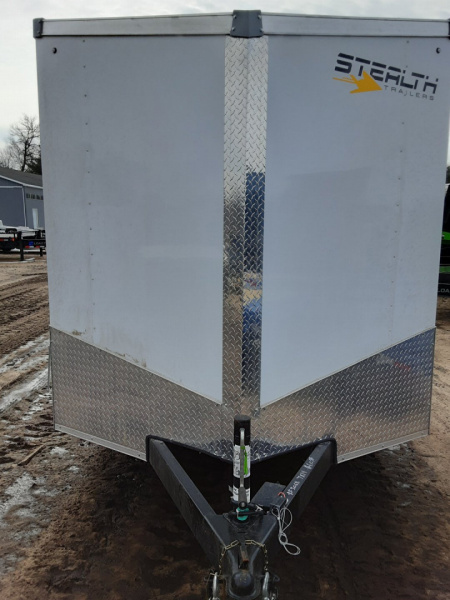 New 2026 Stealth Trailers 7X16 WHITE RAMP 7FT 7K Cargo / Enclosed Trailer