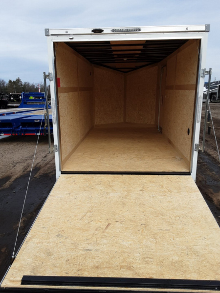 New 2026 Stealth Trailers 7X16 WHITE RAMP 7FT 7K Cargo / Enclosed Trailer