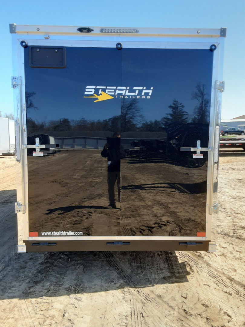 New 2026 Stealth Trailers 7x16 black w/ramp Cargo / Enclosed Trailer