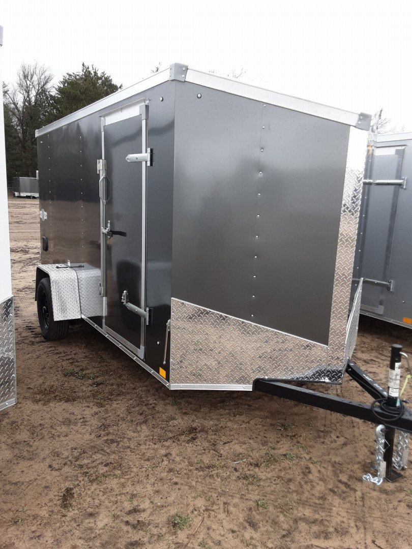 New 2026 Stealth Trailers 6X12 W/RAMP CHARCOAL Cargo / Enclosed Trailer