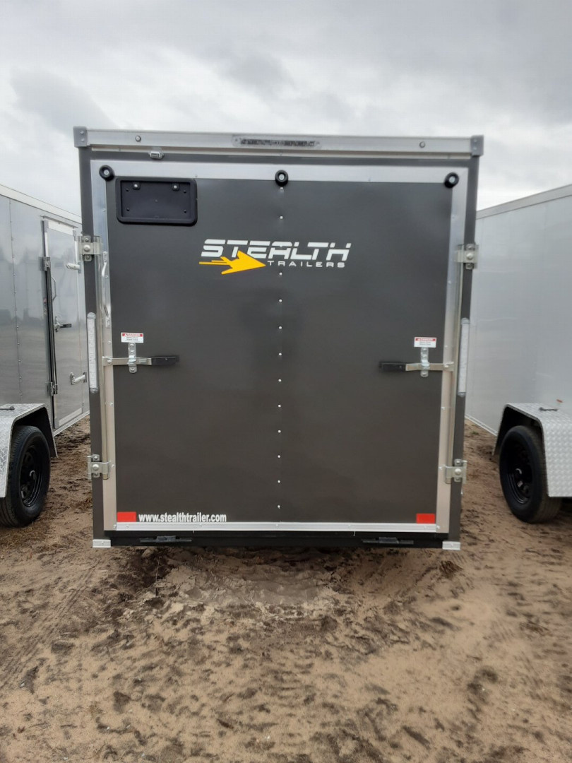 New 2026 Stealth Trailers 6X12 W/RAMP CHARCOAL Cargo / Enclosed Trailer