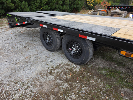 New 2026 Load Trail 102X24 DECKOVER MAX RAMPS 14K GVWR EQUIPMENT Deckover Trailer