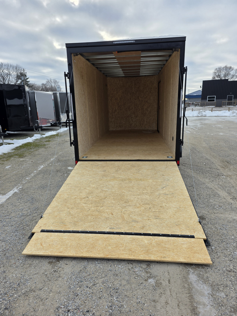 New 2026 Formula Trailers 7x16 7' INSIDE 080 SCREWLESS BLACKOUT DRINGS ALUM WHEELS SXS UTV GOLFCART Cargo / Enclosed Trailer