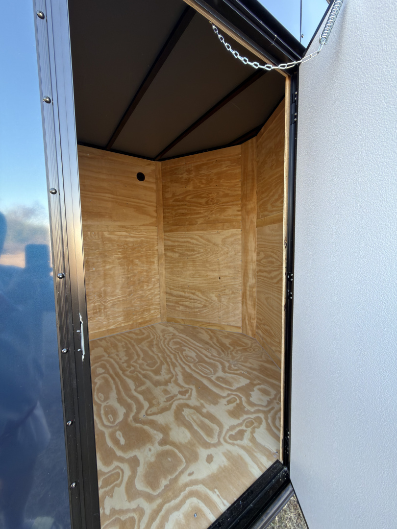 New 2026 Cargo United 7x14TA 7' Tall .080 Indigo Blue PolyCor Blackout Package Rear Wing Spoiler Cargo / Enclosed Trailer