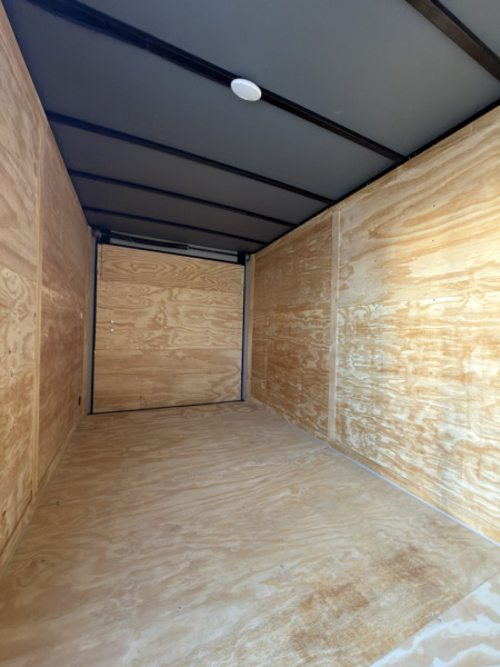 New 2026 Cargo United 7x14TA 7' Tall .080 Indigo Blue PolyCor Blackout Package Rear Wing Spoiler Cargo / Enclosed Trailer