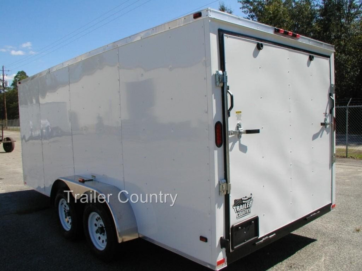 New 2026 New 7x16 Tandem Axle, V-Nosed Enclosed Trailer.
