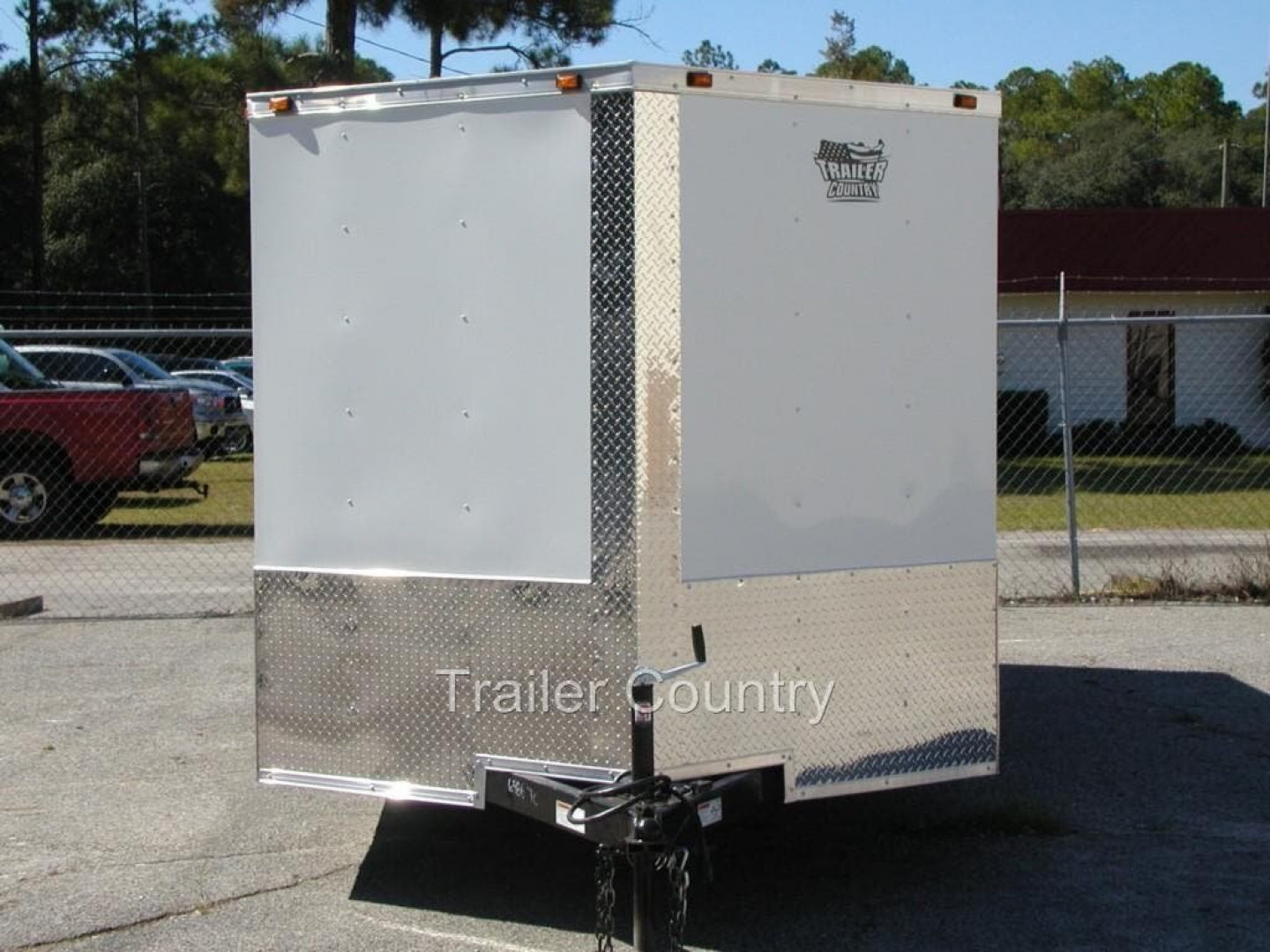 New 2026 New 7x16 Tandem Axle, V-Nosed Enclosed Trailer.