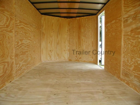 New 2026 New 7x16 Tandem Axle, V-Nosed Enclosed Trailer.