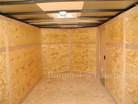 New 2026 New 7x16 Tandem Axle, V-Nosed Enclosed Trailer.