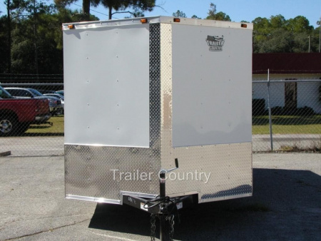 New 2026 New 7x16 Tandem Axle, V-Nosed Enclosed Trailer.