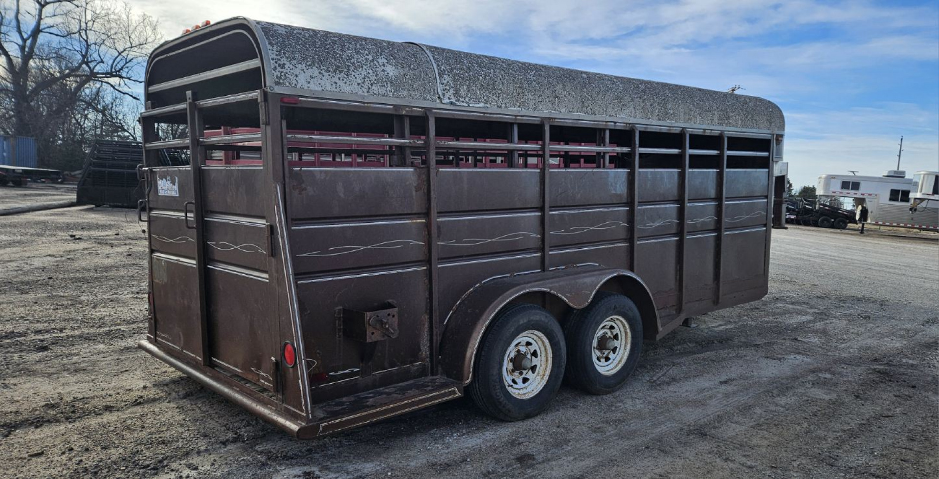 Used 1984 Blair 6' x 16' Stock Trailer