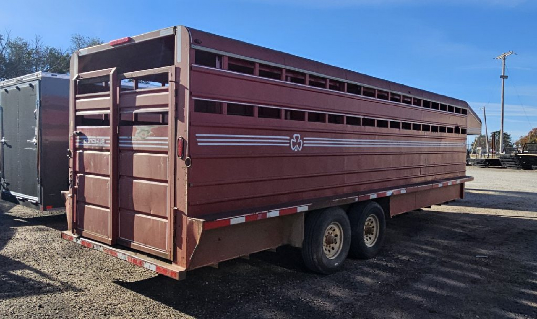 Used 2011 Donahue 6'8" x 22' Stock Trailer