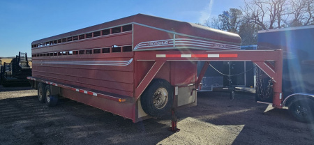 Used 2011 Donahue 6'8  x 22' Stock Trailer